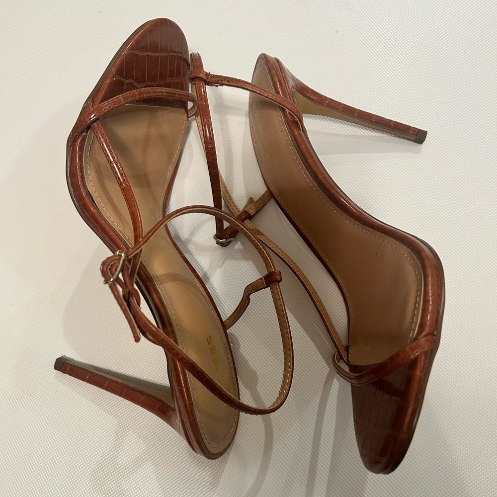 Express Brown Stiletto Heels
